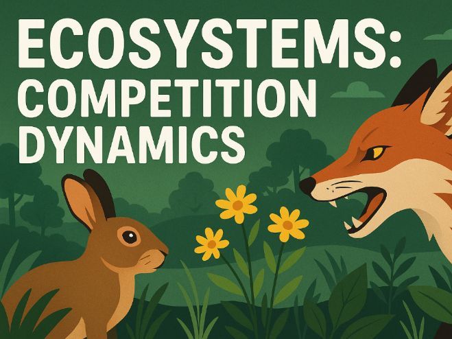 Ecosystems: Competition Dynamics WORDSEARCH ACTIVITY+SOLUTION