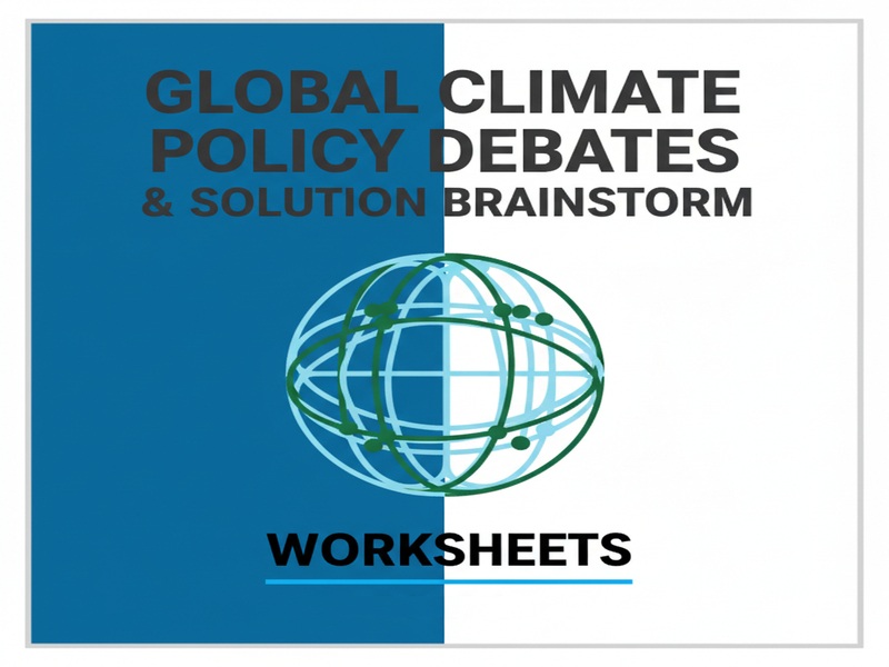 Global Climate Policy Debates & Solution Brainstorm Worksheets