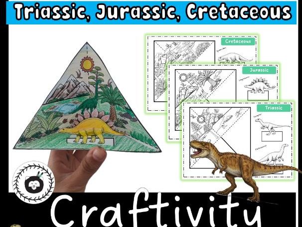 Dinosaur Diorama Science Project: Triassic, Jurassic, Cretaceous English Spanish