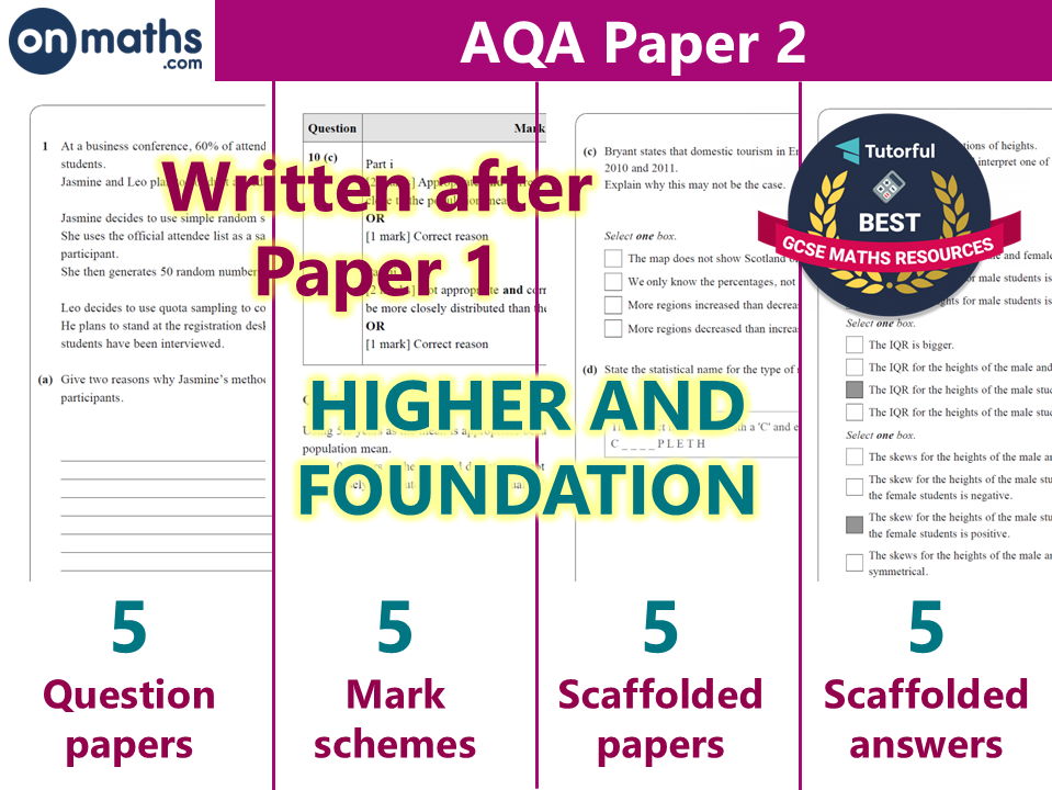 [UPDATED] Maths GCSE Predicted Papers (Summer 2026) AQA Paper 2