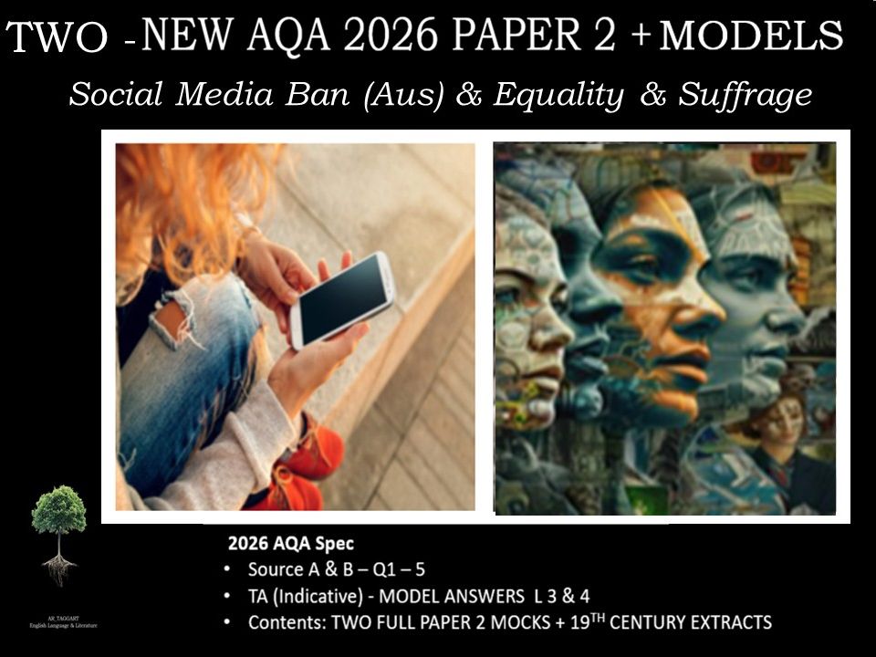 TWO - NEW AQA PAPER 2  |  2026 FULL MOCKS  |  MODELS