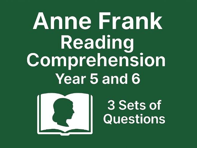 Anne Frank's Diary | Upper KS2 SATs-Style Reading Comprehension Bundle