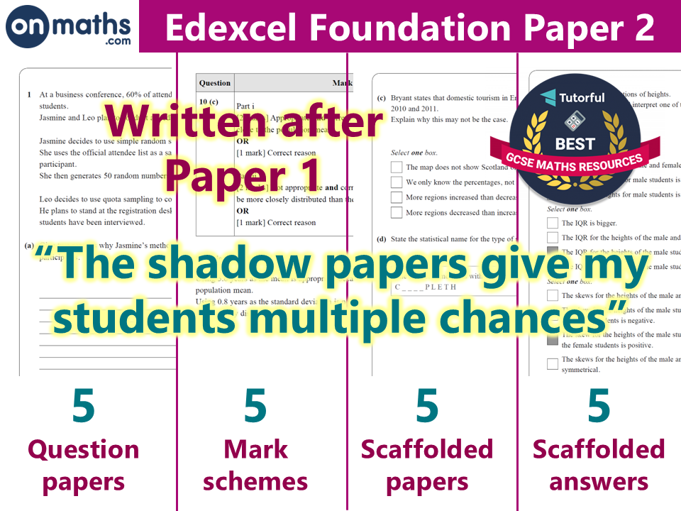 [UPDATED] Maths GCSE Predicted Papers (Summer 2026) Edexcel Paper 2 Foundation