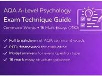 AQA A-Level Psychology Exam Technique Guide (7182) | Command Words + 16 Mark Essays