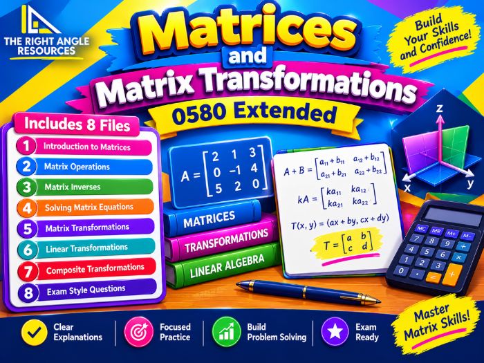 Matrices & Matrix Transformations Bumper Pack | IGCSE 0580 Extended / Further Maths