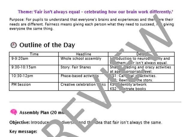 Neurodiversity day, Equity theme