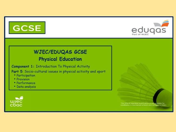 Eduqas - GCSE Physical Education – Socio-Cultural Issues  - PowerPoint (Part 5)