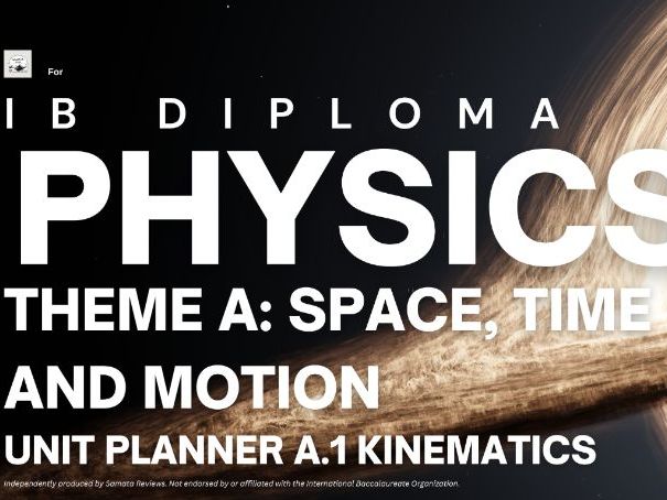 IBDP Physics Theme A: Space, Time and Motion - Unit Planner — A.1 Kinematics, SL & HL