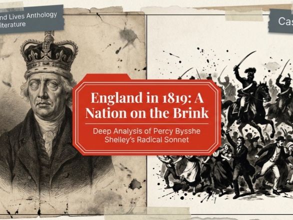 England in 1819 Poetry Analysis | AQA Worlds and Lives Lesson Plans, Activities