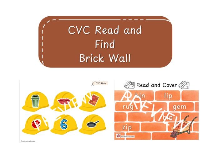 CVC Read & Find Brick Wall