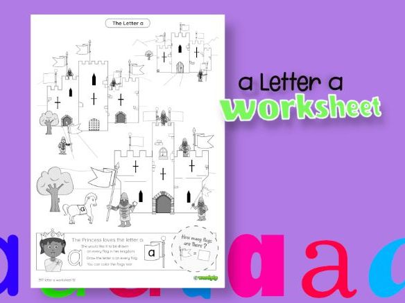 Draw the letter 'a' on each flag