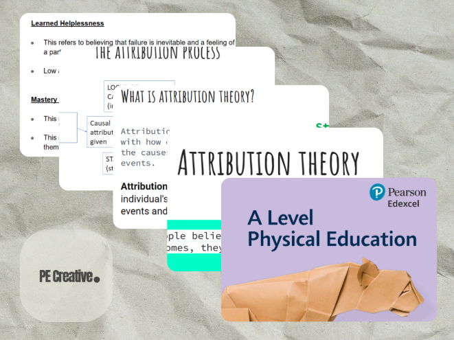 A Level PE Edexcel 4.4 Attribution