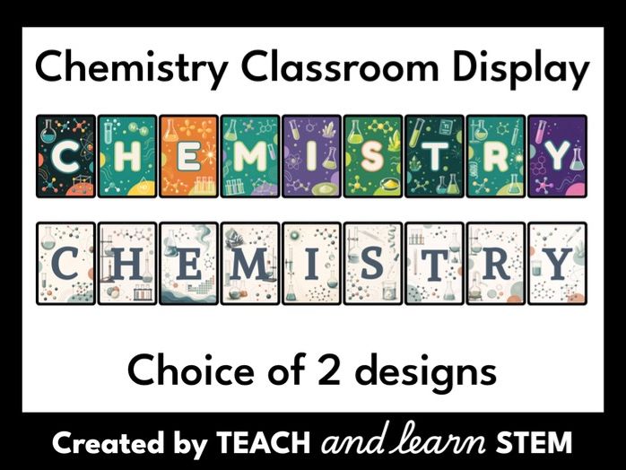 Chemistry Classroom Display | Wall Art | Classroom Decor