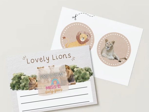 Lovely Lions Writing