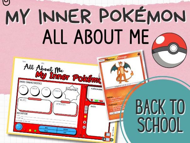 All About Me Pokémon Project – Back to School Writing & Drawing Activity  KS1 KS2 | Primary)