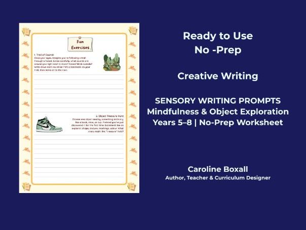 Sensory Writing Secrets: "Show, Don't Tell" Object Activity (KS2/KS3)