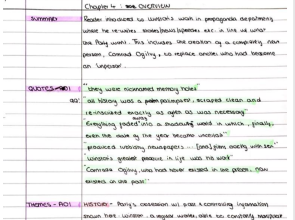 1984 - Part 1 ALL Chapter Summaries | Teaching Resources