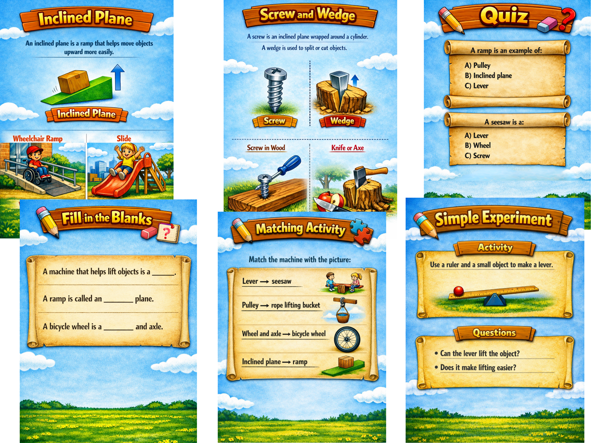 Simple Machines for Kids | STEM Worksheets | Physics Activities ...