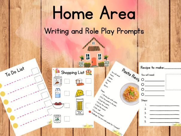 EYFS Home Area Writing Prompts