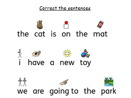 Correct the sentences