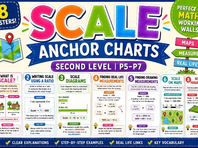 Scale KS2/Second Level Anchor Charts