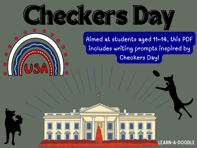 Dogs in the White House: Checkers Day Writing Prompts