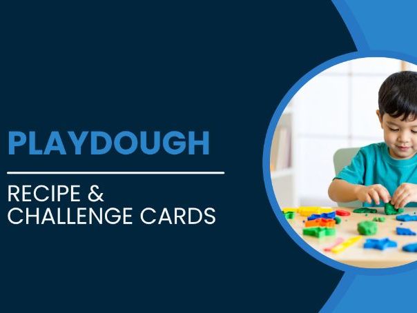 Playdough Recipe and Challenge Cards