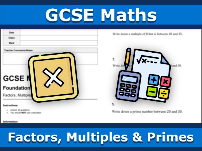 GCSE Maths | Factors, Multiples and Primes | Edexcel
