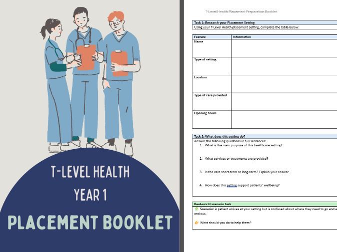 T Level Health: Preparing for Placement Booklet