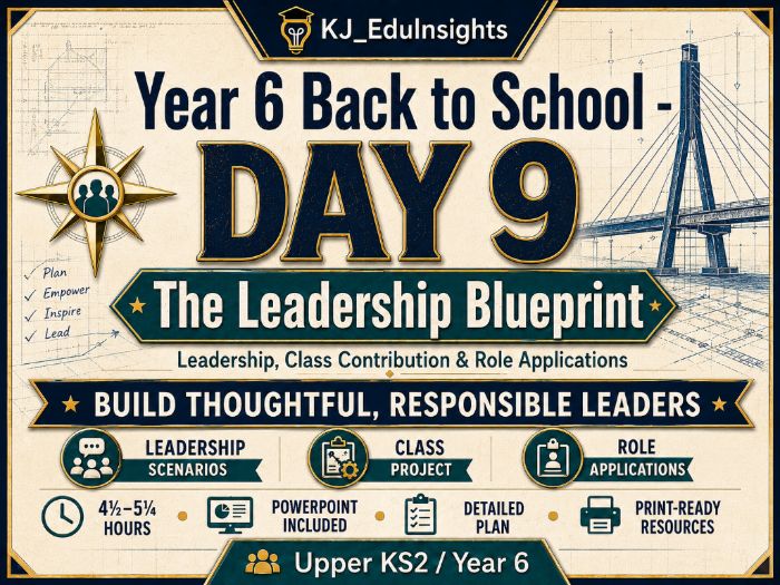 Year 6 Back to School: Day 9 – The Leadership| Leadership, Class Contribution & Role Applications