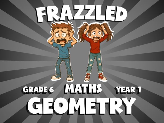 Geometry FRAZZLED Maths Game | No-Prep Year 7 Review Activity