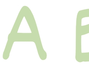 Display lettering - green version 2, lined I