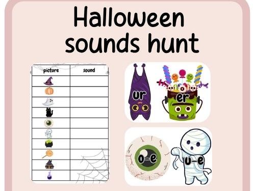 Phonics sounds hunt- Spooky Halloween- RWI set 3