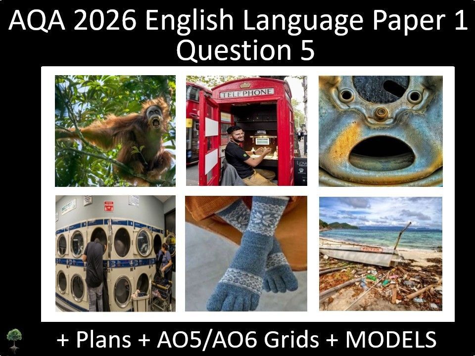 Six Question 5 - AQA 2026 GCSE English Language Paper 1 | Plans, AO Grids, Models