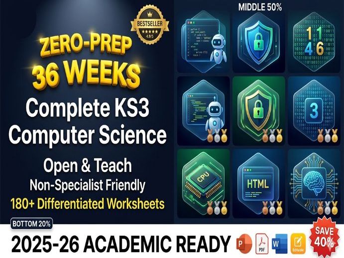 KS3 Computer Science: 36 Lessons Full Bundle