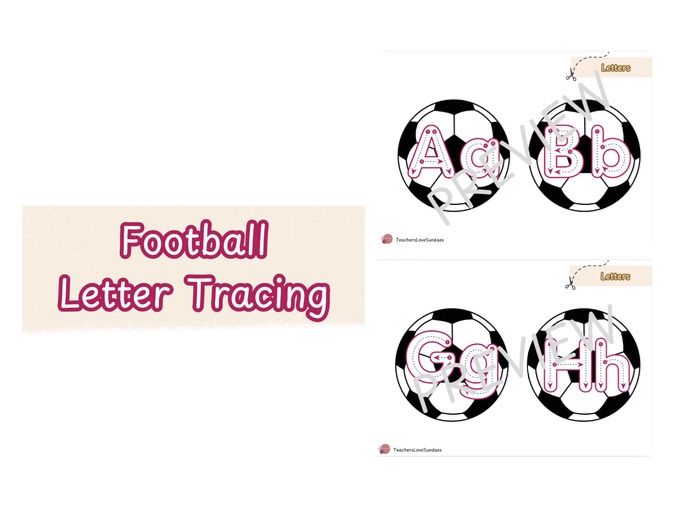 Football Letter Tracing