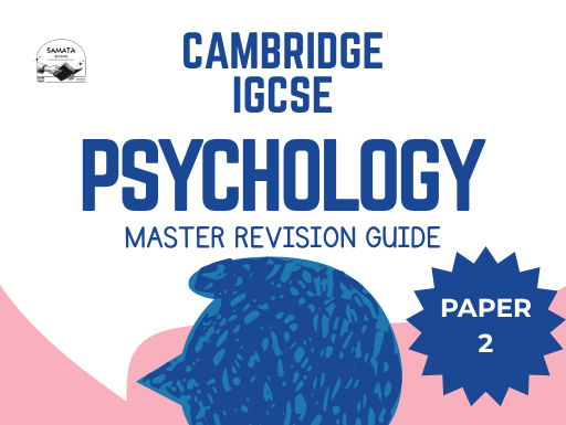 CIE IGCSE Psychology Paper 2 Revision Guide: Visual Perception, Motivation, Language Development.
