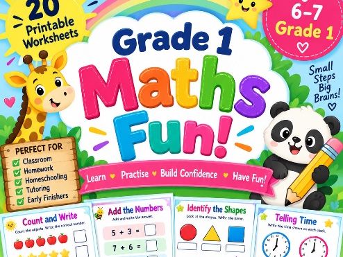 Grade-1 worksheet pack