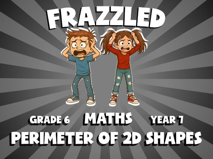 Perimeter of 2D Shapes FRAZZLED Maths Game | No-Prep Year 7 Review Activity