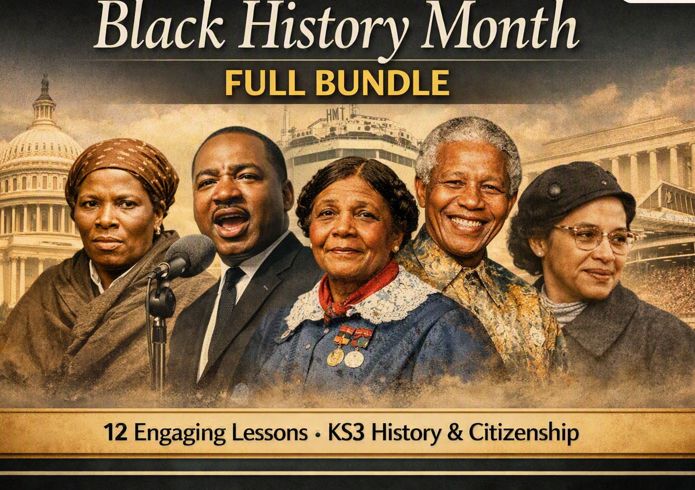 KS3 Black History Month – Full 12‑Lesson Bundle