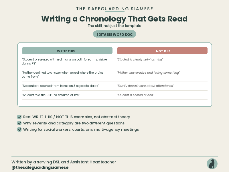 How to... Write a Chronology That Gets Read, The Skill, Not Just the Template (Editable Word)
