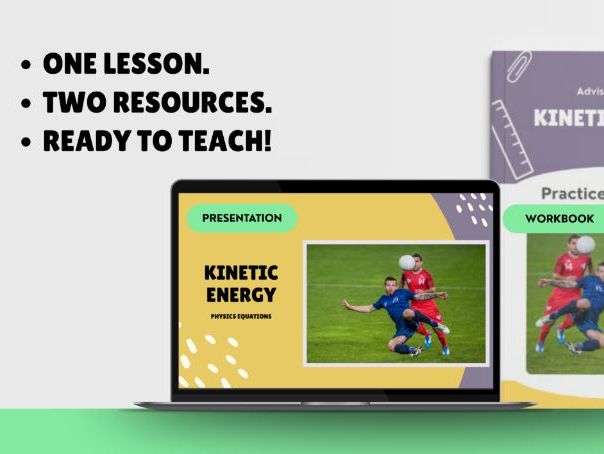AQA GCSE Physics: Kinetic Energy | Lesson Presentation + Calculations Workbook