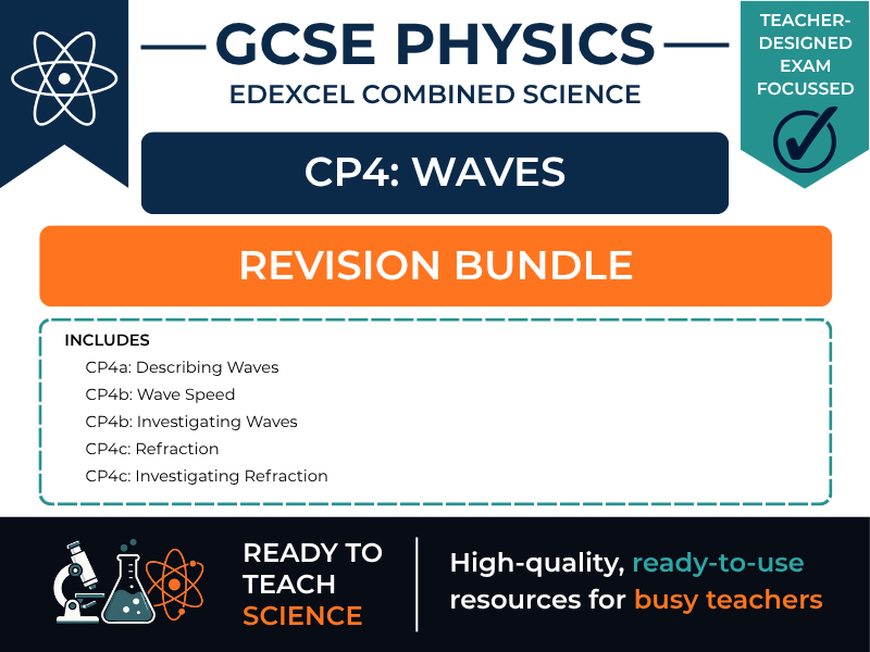 Edexcel Combined Science Physics Paper 1 | Unit 4 Waves Revision Bundle | CP4a–CP4c