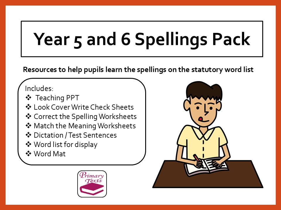 Year 5 and 6 Statutory Spellings Pack
