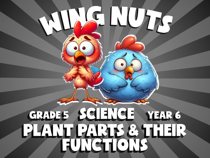 Plant Parts & Their Functions WING NUTS Science Game | No-Prep Year 6 Review Activity