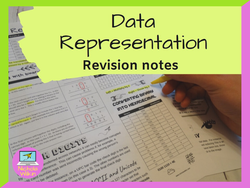 Data Representation Revision Knowledge Organiser