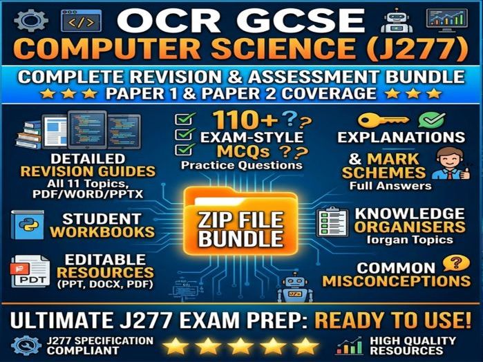OCR GCSE Computer Science J277 Complete Revision Bundle