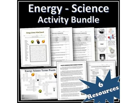 Energy Activity Bundle | Science Webquests | Puzzles | Presentation | EDITABLE