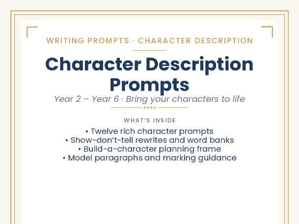 Character Description Prompts