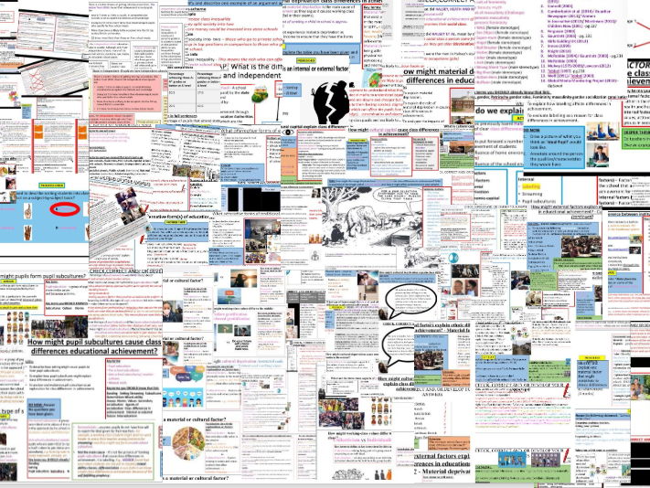AQA GCSE Sociology: Education Unit Bundle- topics 1-3